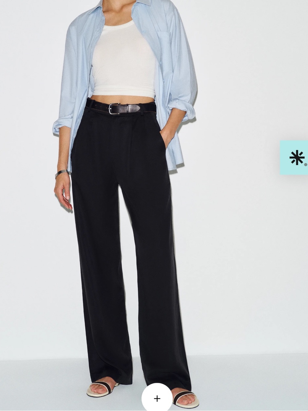 Reformation Mason Pant Black - Size 4